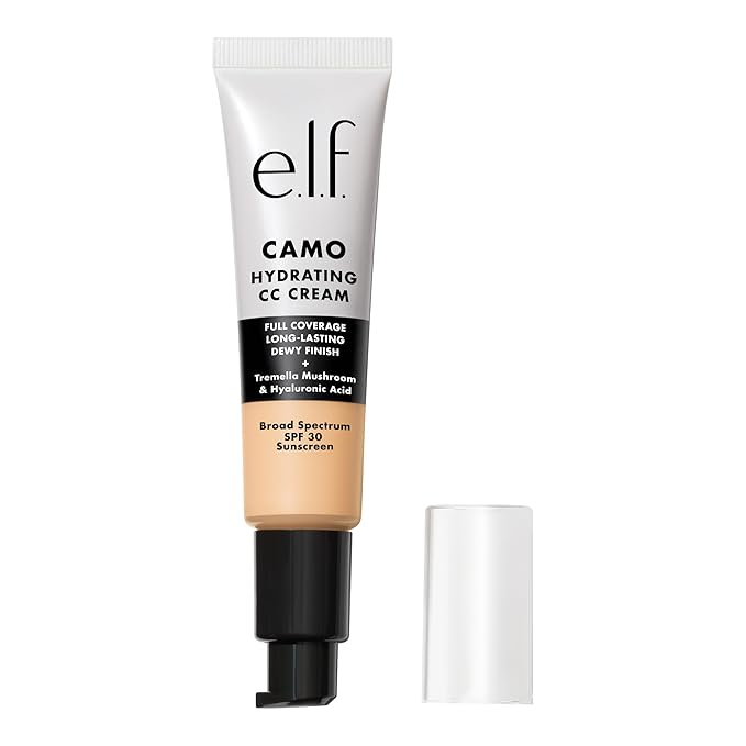 e.l.f. Hydrating Camo CC Cream, SPF 30, Color Correcting Full Coverage Foundation For A Dewy Finish, Vegan & Cruelty-Free, Fair 120 N-Velvo Beauty