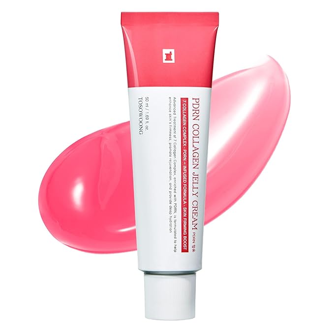 PDRN Collagen Jelly Cream, 5,000ppm Salmon DNA PDRN, Niacinamide, Hydrolyzed Collagen, Glow, Hydrating, Firming, Uneven Skin Tone, No artificial color, Korean Skin Care, 50ml, 1.69 fl.oz.-Velvo Beauty