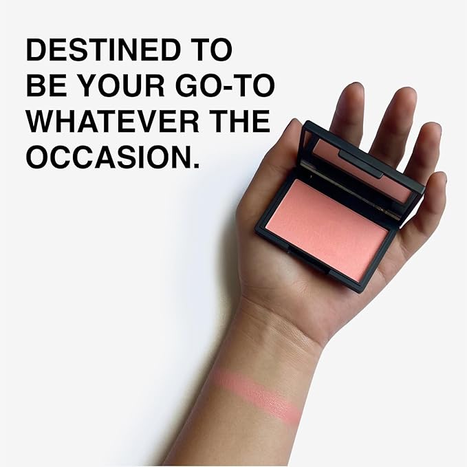 Makeup Powder Blusher - "Mixed Emotions" - 4g / 0.141oz - Pigmented, Buildable, Lightweight Powder Blush for a Radiant, Healthy, Natural Glow. Versatile Shades - Pink - Shimmer finish.-Velvo Beauty