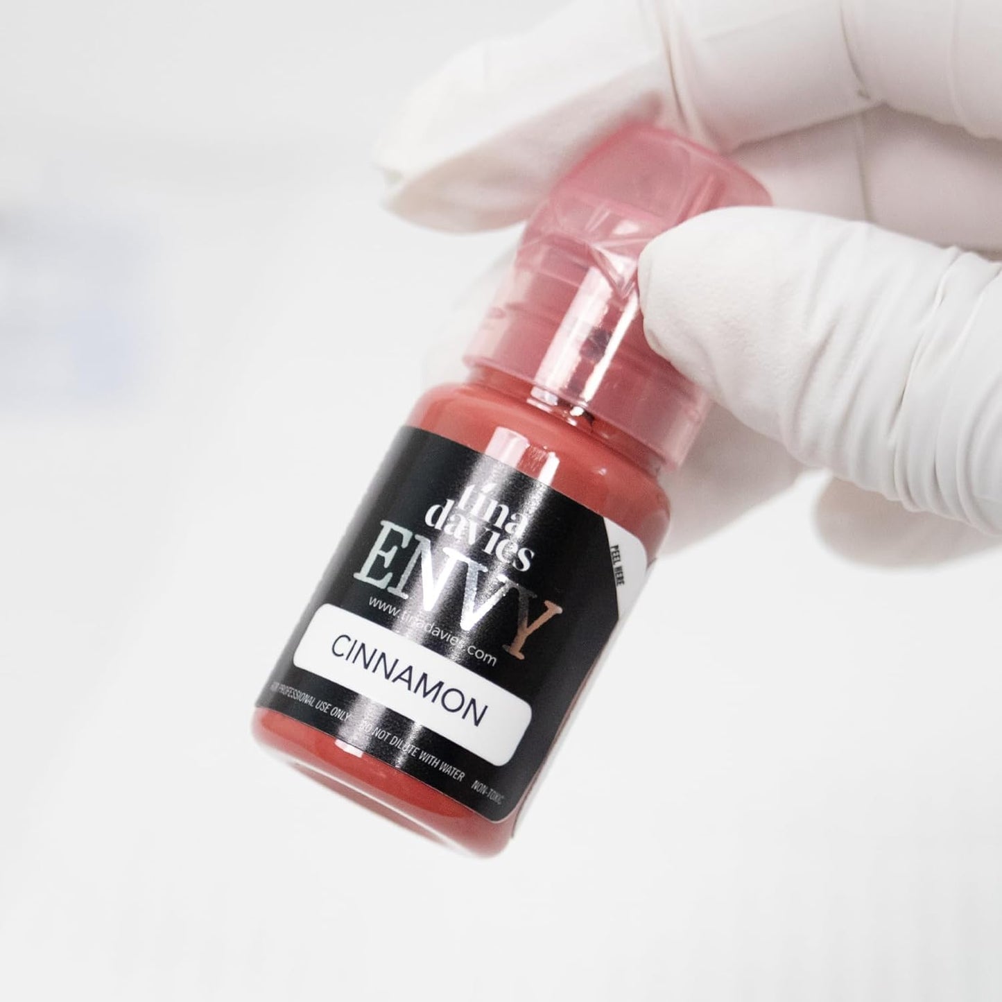 Tina Davies Professional Envy & Lust Lip Pigments - Permanent Lip Makeup - Colors Heal True to Tone - High Retention - Envy Cinnamon, 1/2oz/15ml Bottle-Velvo Beauty