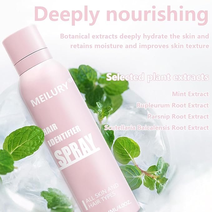 Hair Identifier Spray for Face Shaving,Moisturizing and Skin Care Dermaplaner Spray, Glow Reveal Face Spray for Face Dermaplaning, Peach Fuzz Remover for Women Face (1pc)-Velvo Beauty