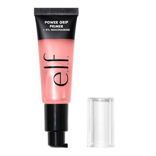 e.l.f. Power Grip Primer + 4% Niacinamide, Gel-Based & Hydrating Face Primer, Evens Skin & Brightens, Grips Makeup, Vegan & Cruelty-Free, 0.8 Fl Oz-Velvo Beauty