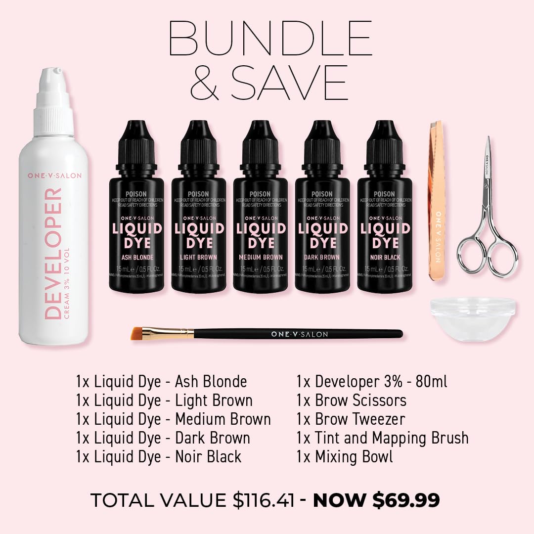 Hybrid Liquid for Professional Eyebrow Kit-150 Applications (Multicolor)-Velvo Beauty