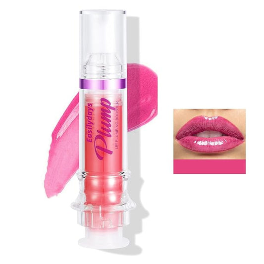 Lip Gloss Plumper Glossy Lip Lipstick, Lifter Gloss, Hydrating, Volumizes, High-Shine, Lip Plumping Lip Glass Mirror Lip Glaze Lip Makeup, Plump And Pout Lip Plumper for Women Girls-Velvo Beauty