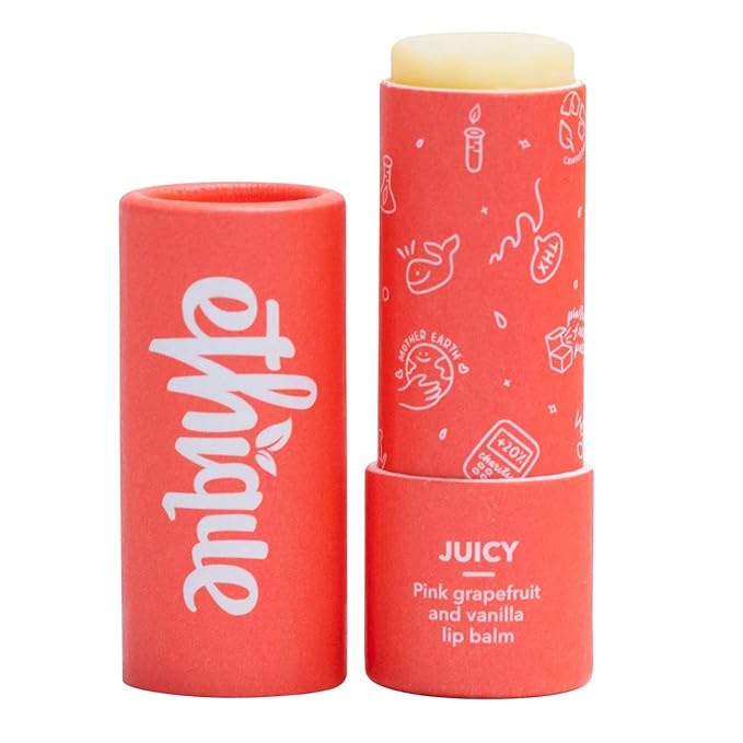 Ethique Juicy Nourishing Lip Balm - Plastic-Free, Vegan, Cruelty-Free, Eco-Friendly, 0.32 oz (Pack of 1)-Velvo Beauty