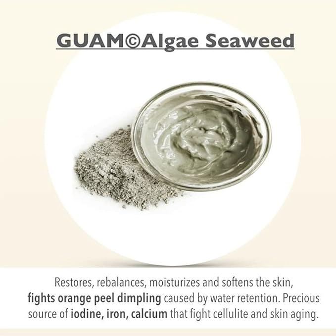 Guam Classic Strengthening Gel Mud Cream against Cellulite With Tourmaline and Far Infrared Rays (FIR Formula), After Care for Body Wraps to Prolong the Effect, 200 ML-Velvo Beauty