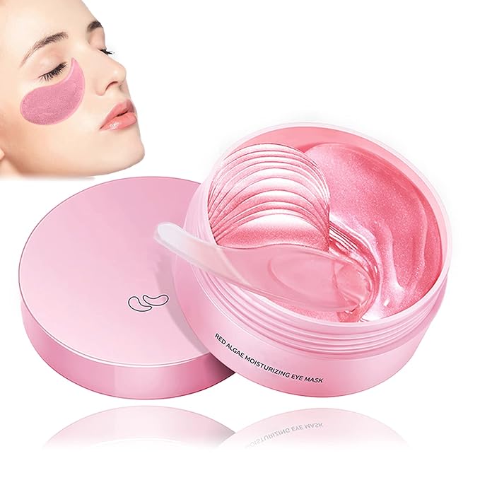 Eye Mask 60 pcs,Pink Collagen Under Eye Patches,Puffy Eyes and Dark Circles Treatments,Improve Reduce Under Eye Bags Smooth Wrinkles and Lighthen Fine Lines,Moisturizing,Improve and Firm eye Skin-Velvo Beauty