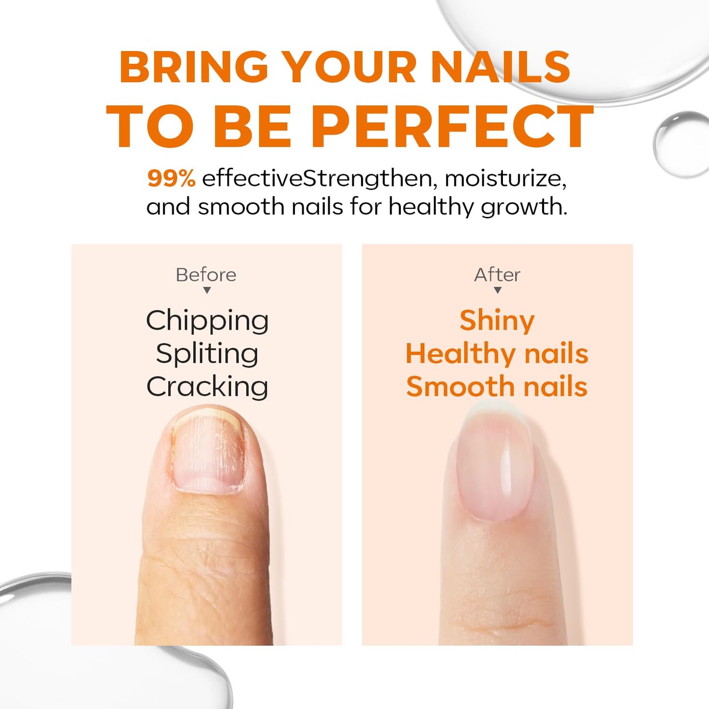 modelones Nail Strengthener Clear Nail Polish Repair for Damaged Nail Hardener Extra Strong and Growth Crystal Clear 15ml-Velvo Beauty