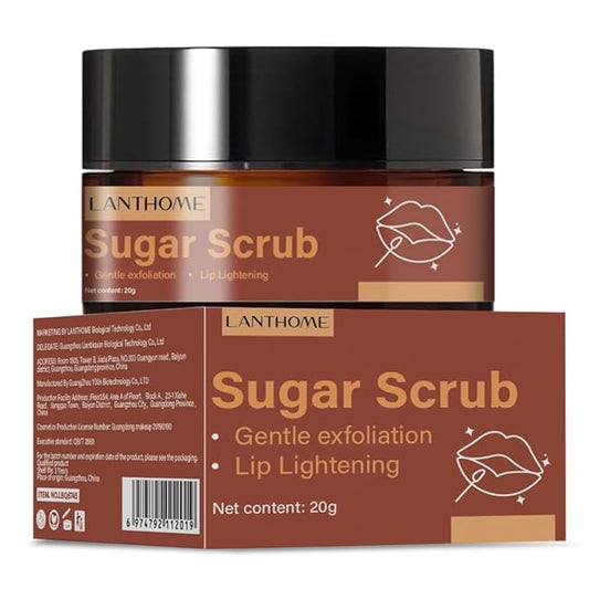 Sugar Lip Scrub - Gentle Lip Care Lip Exfoliator & Moisturizer - Exfoliating Lip Scrubber for Dry Lips-Velvo Beauty