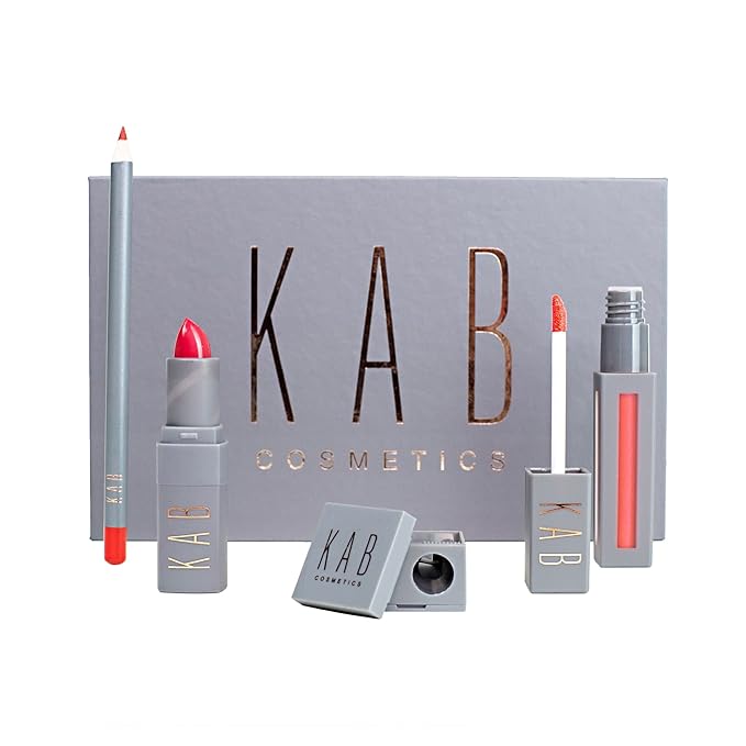 KAB Cosmetics Lip Kit (Cherry Pie)-Velvo Beauty