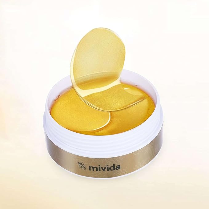 Caffeine & Hyaluronic-Acid Hydra-Gel Eye Pads - Anti Wrinkle Under Eye Patches, 60PCS | Gold Under Eye Patches For Puffy Eyes, Eye Bags and Wrinkles-Velvo Beauty