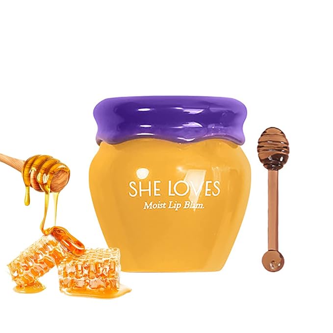 Honey Lip Mask with Stick, Day & Night Repair Deep Moisture and Fade Lip Lines, Vitamin E & Beeswax Essence Natural Lip Enhancer Care Sleeping Lip Mask (Honey for Day Use)-Velvo Beauty