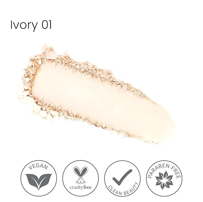 True + Luscious Sheer Halo Complexion Powder – Natural Matte Finish Foundation, Sheer to Medium Coverage – Clean, Vegan and Cruelty Free Powder Foundation – 0.32 oz-Velvo Beauty