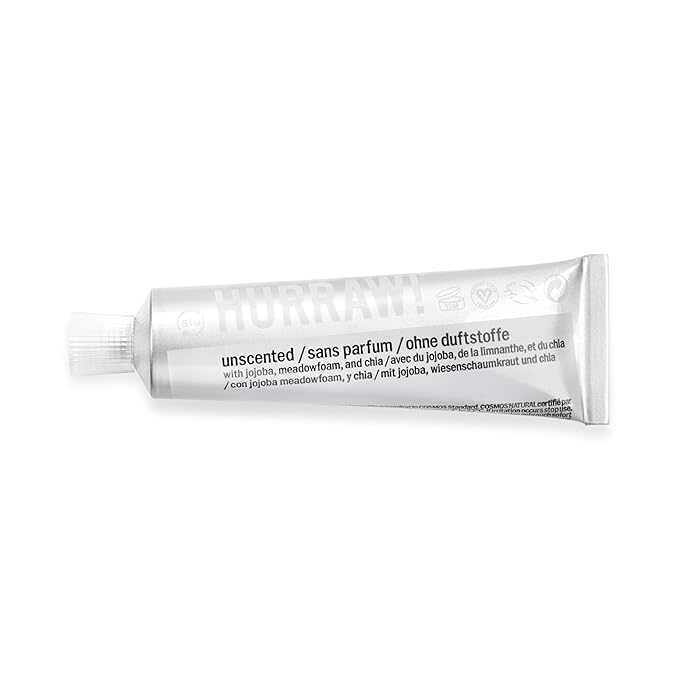 Hurraw! Balmtoo Squeezable Balm, Unscented: Thick and ultra-moisturizing for anywhere application. Body, face, lips, neck, fingers, toes. 1 tube = 7 sticks of lip balm. Natural, Organic. Made in USA-Velvo Beauty