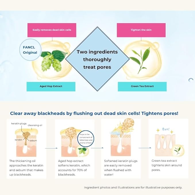 FANCL Mild Cleansing Oil, Japanese Facial Cleansing Oil, Makeup Remover, Oil Cleanser, 100% Preservative Free, Clean Skincare for Sensitive Skin [US Package] (2, Blue)-Velvo Beauty