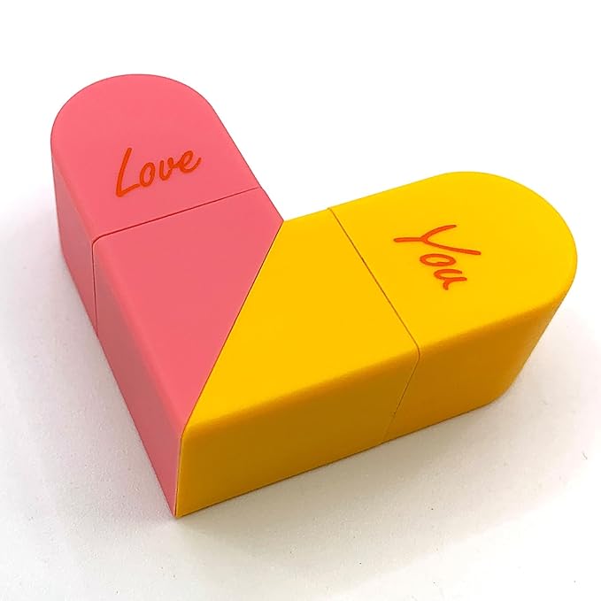 Heart Shaped Dual-use Deformable Lip Balm Stick - Honey,One end is colorless, while the other end is pink can be used as makeup, lipstick Peach. Repair, Keep Lips Moisturized, Gifts-Velvo Beauty