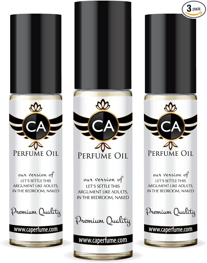 CA Perfume Club Impression of By Kln Let's Settle This Argument Like Adults, In The Bedroom, Naked For Women & Men Replica Fragrance Body Oil Dupes Alcohol-Free Aromatherapy Roll-On 0.3 Fl Oz-X3-Velvo Beauty