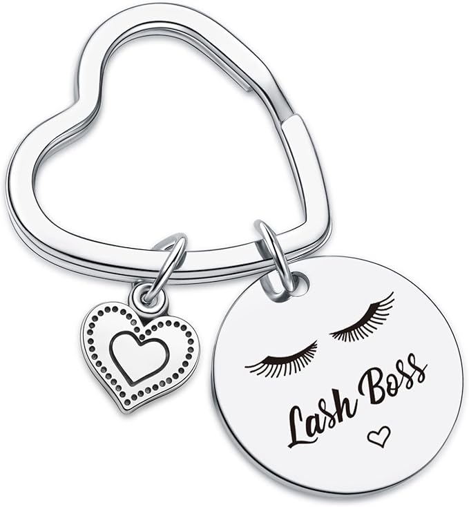 Lash Boss Appreciation Jewelry Beauty Lashes Girl Jewelry Daughter Gift Best Friend Keychain-Velvo Beauty