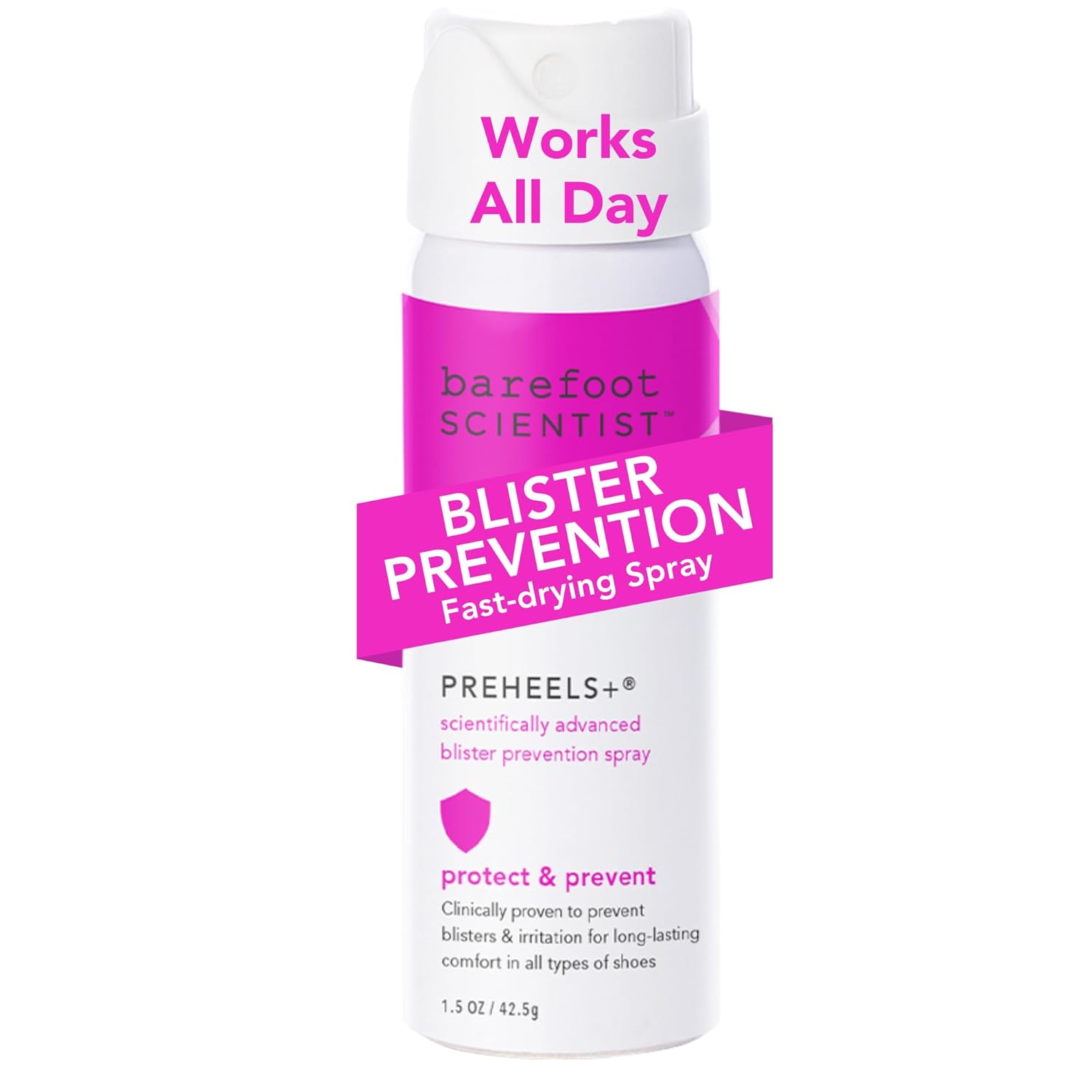 Barefoot Scientist PreHeels+ Blister Prevention Spray, Innovative Invisible Protective Barrier Against Blisters-Velvo Beauty