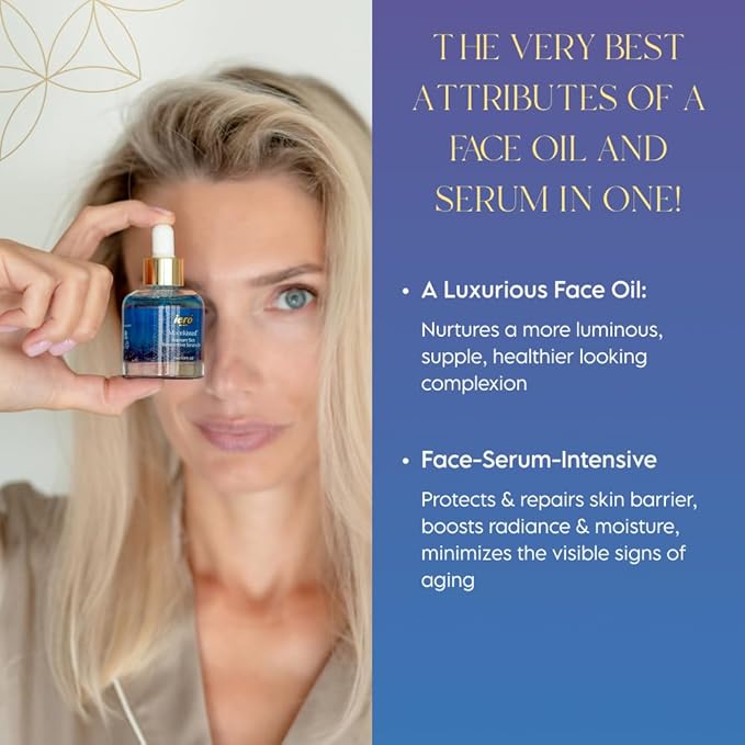 ieró Beauty Moonkissed Radiant Skincare Restorative Serum Oil | Face Moisturizer | Hydrating Face Oil | Anti Aging | Restore Suppleness | All Skin Types | Paraben & Silicone Free, 1 FL OZ/30ML-Velvo Beauty