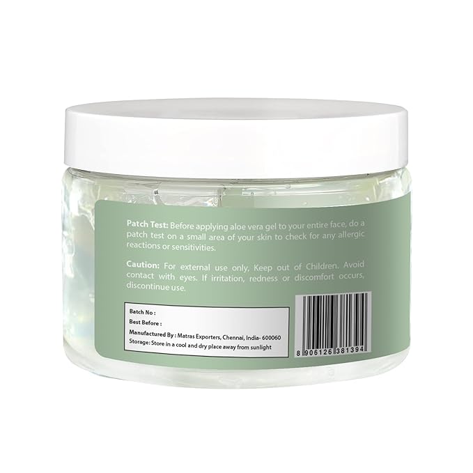 Aloe Vera Gel 12 oz | Unscented | For Face, Scalp & Hair | by Yogi’s Gift®-Velvo Beauty
