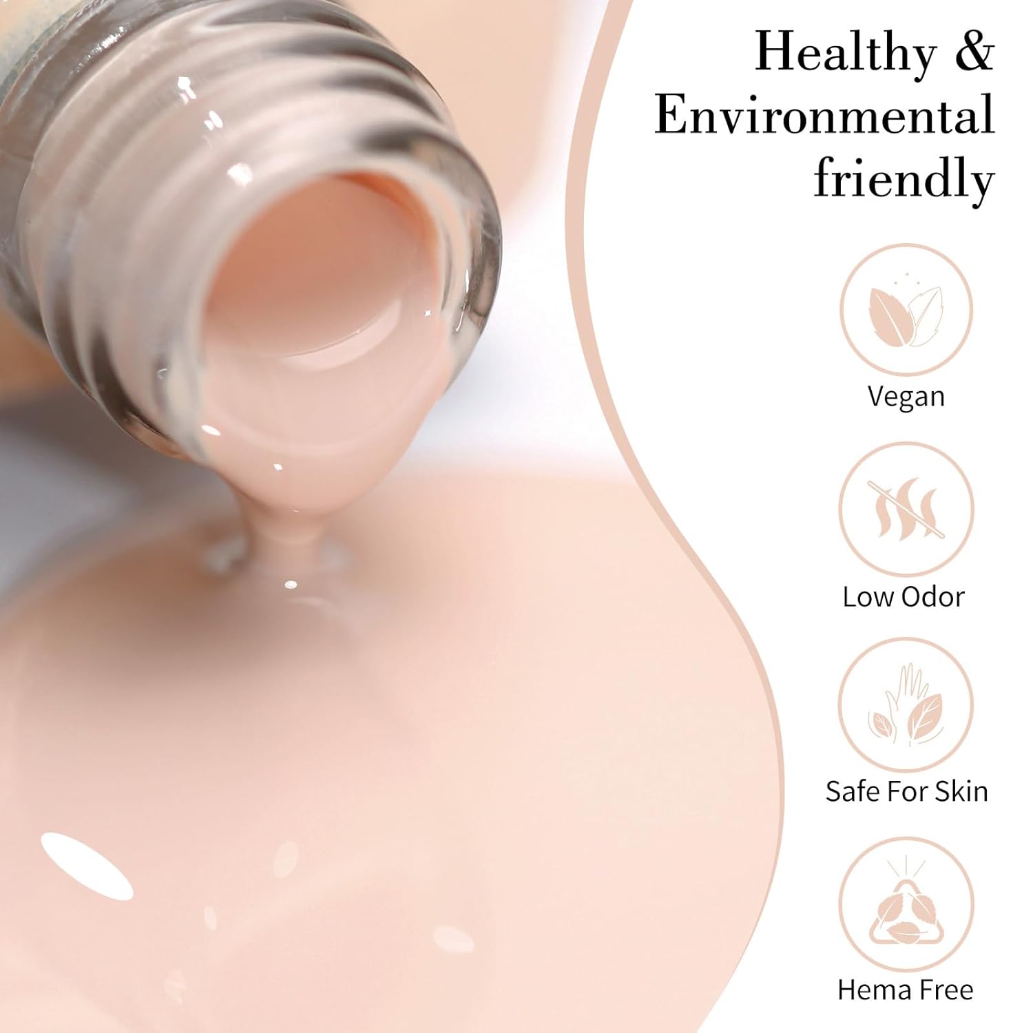 CANNI Nude Pink Gel Nail Polish – 0.3oz Sheer Skin Tone Color, Glossy Soak-Off UV/LED Nail Gel for Natural French Manicure, DIY & Salon Use-Velvo Beauty