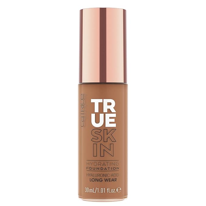 Catrice | True Skin Hydrating Foundation | Lightweight Buildable Coverage with Hyaluronic Acid and Watermelon Seed Oil | Vegan & Cruelty Free (080 | Neutral Pecan)-Velvo Beauty