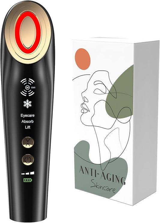 Radio Frequency Skin Tightening Machine for Face - Facial Neck Anti-Aging Device Microcurrent Lifting Massager Wrinkle Reduction Firming, and Toning - Advanced Technology for Aging Issues-Velvo Beauty