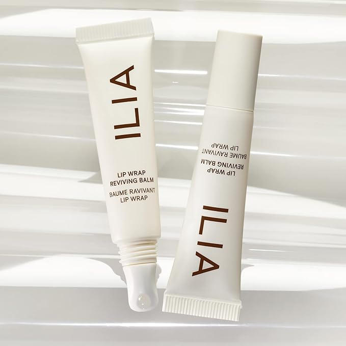 ILIA - Lip Wrap Reviving Balm | Non-Toxic, Vegan, Cruelty-Free, Plumping Moisturizer with Long Lasting Hydration (Lucid, 0.23 fl oz | 7 ml)-Velvo Beauty