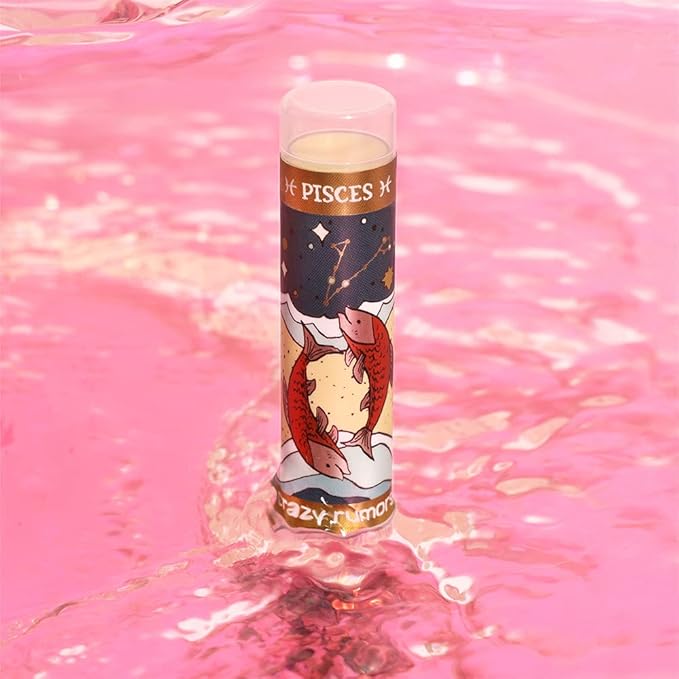 Crazy Rumors Pisces Zodiac All Natural, Plant Based Lip Balm to Moisturize and Nourish your Lips - Water Blend (Tropical Mango, Citrus Lemon, and Fragrant Berry)-Velvo Beauty