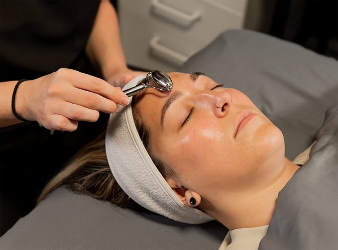 Stainless Steel Ice Roller & Rose Quartz Facial Set | Luxury Skin Care Tools for Lymphatic Drainage, Product Absorption, Skin Tightening, & Relaxation-Velvo Beauty