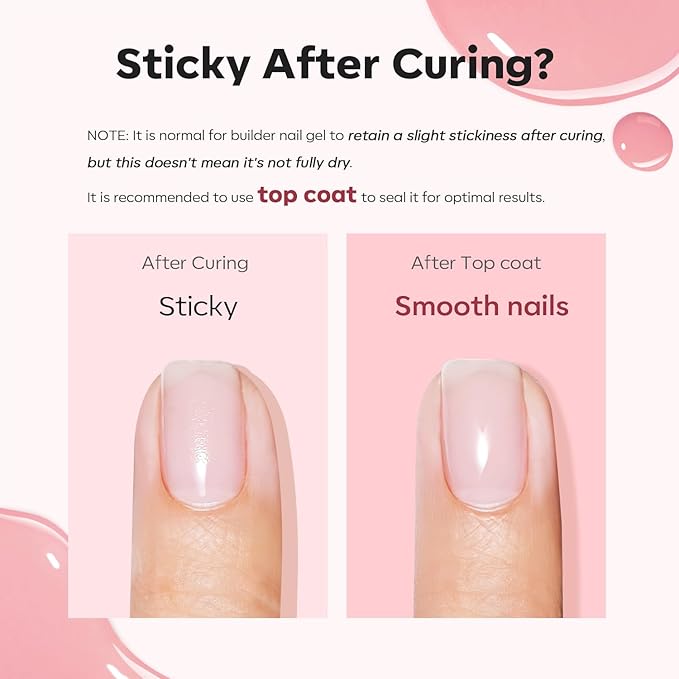 modelones Builder Nail Gel, 8-in-One Jelly Pink Builder, Peachy Pink Rubber Base Gel Polish, LED Lamp Cured Nude Color Base Hardener, Apex Building Strengthener Extension for Girls Home DIY Salon-Velvo Beauty