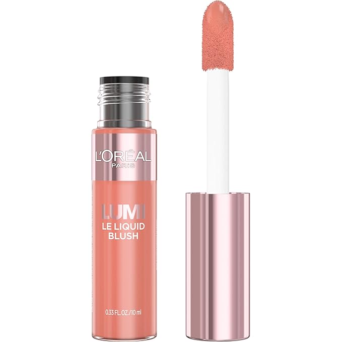 L'Oreal Paris True Match Lumi Le Liquid Blush, Intense Lightweight Blush Formula With Liquid Pigments, Dewy Worth It, 0.33 Fl Oz-Velvo Beauty