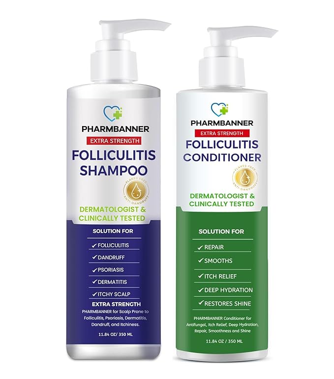 Anti-Fungal Shampoo and Conditioner Set – Tea Tree & Argan Oil for Folliculitis, Seborrheic Dermatitis, Scalp Psoriasis – Relieves Itchy, Flaky, Dry Scalp – Sulfate & Paraben Free-Velvo Beauty