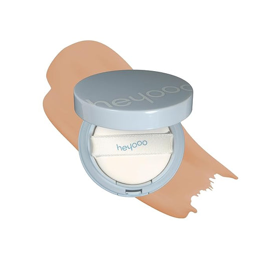 Natural Glow Foundation - Light to Medium Coverage Cushion Foundation Makeup with Hyaluronic Acid & Tea Tree Extract - Vegan, Cruelty-Free Cream Foundation - K Beauty - 15g/0.52oz - Desert Sand-Velvo Beauty