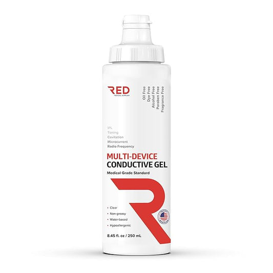Professional-Grade Ultrasound Gel | Multi-Device Compatible Conductive Gel for Beauty & Skincare Devices | Hydrating, Hypoallergenic, Water-Based, Non-Greasy, Unscented | 8.45 fl oz-Velvo Beauty