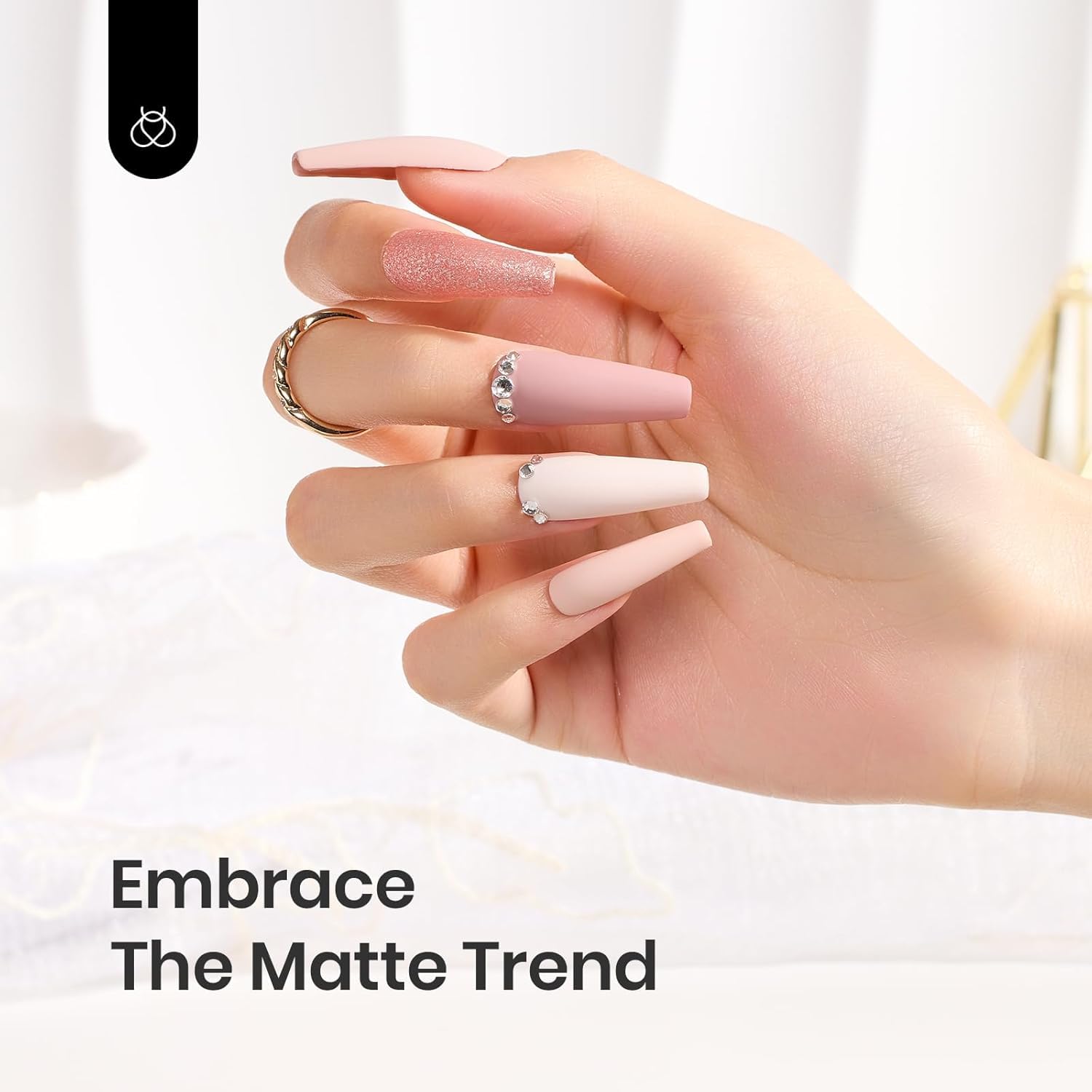 Beetles Matte Gel Top Coat No Wipe Top Coat Gel Nail Polish & Base Coat Set, 3Pcs 15ml Nail Polish Long Lasting Basic Combination, Soak Off LED Nail Lamp Art DIY Design Gifts for Women Her-Velvo Beauty