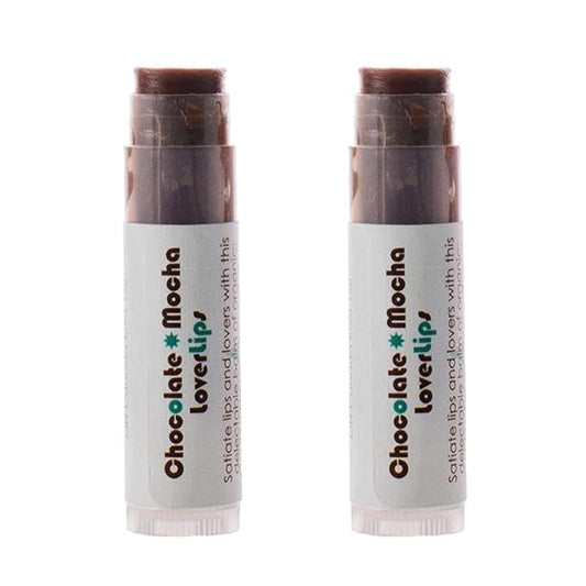 Living Libations - Organic 'Chocolate Mocha Lover Lips' Lip Balm | Natural, Wildcrafted Clean Beauty (2-pack)-Velvo Beauty