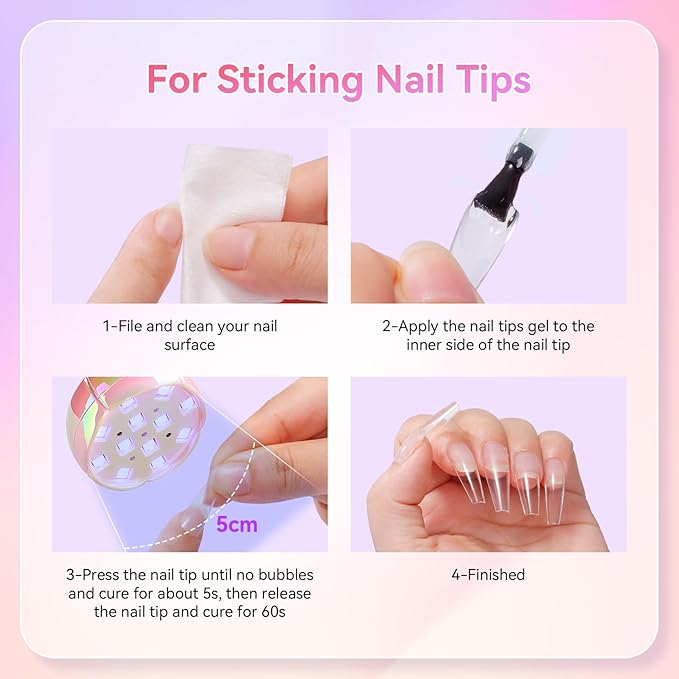 Makartt UV LED Nail Lamp - Gooseneck UV Light for Nails Cordless Rechargeable USB 39W Dryer LED Lamp with Auto Sensor 4 Timer Settings Fast Curing for Nail Art Polish (Glazed Pink)-Velvo Beauty