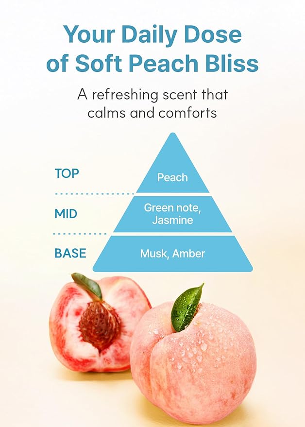 Derma B | Daily Moisture Body Oil | 99% Natural Argan & Sweet Almond Oil | Shower Oil for Dry Sensitive Skin | Light & Long-Lasting Hydration | Skin Body Care Oil with Peach Scent | 6.78 fl oz (200ml)-Velvo Beauty