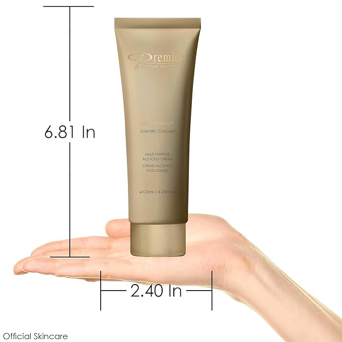 Premier Dead Sea Multi Purpose Alojodo Cream for body and face, allergen free Healthy looking Skin quick absorbing hydrating moisturizer with natural Alovera, Jojoba, Avocado minerals 4.25 Fl oz-Velvo Beauty