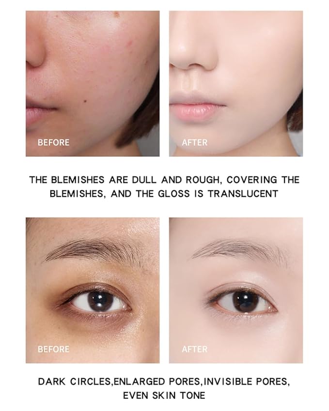 GL-Turelifes Mushroom Head Air Cushion CC Cream Foundation Water Feeling Flawless BB Cream Moisturizing Oil Control,lightweight & Smoothing Natural Face Concealer (H-01 Ivory, 0.53 Oz)-Velvo Beauty