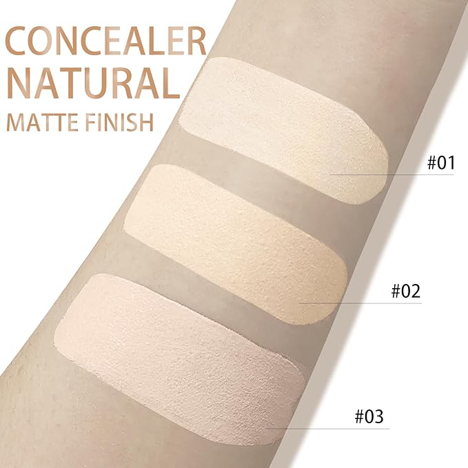 Liquid Concealer Makeup, Cream, #05 Natural, 100% Cruelty-Free, Full Coverage, Hydrating, Long-Lasting, Waterproof-Velvo Beauty