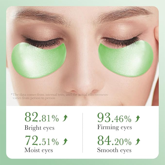 Aloe Vera Eye Masks - 60 PCS Under Eye Patches for Puffy Eyes and Dark Circles Treatments - Hydrating Eye Mask Skincare, Eye Gel Pads for Eye, Reduce Wrinkles and Fine Lines, Improve and Firm Eye Skin-Velvo Beauty