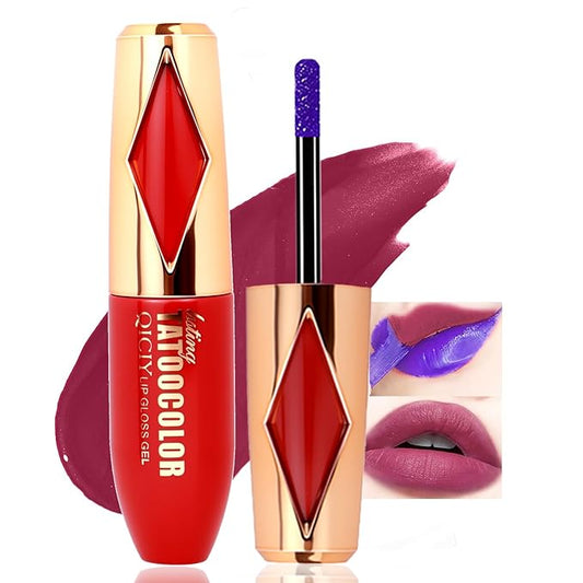 Peel Off Lip Stain -Lip Stain Peel Off Masque - Long Lasting, Waterproof and Transfer Proof Nude Lip Tint, Matte Finish Peel Off Makeup-Velvo Beauty