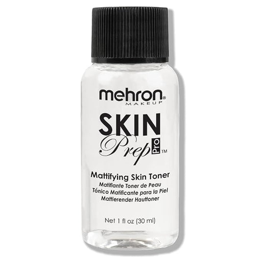 Mehron Makeup Skin Prep Pro Mattifying Skin Toner | Long Lasting Pre-Makeup Skin Primer (1 fl oz)-Velvo Beauty