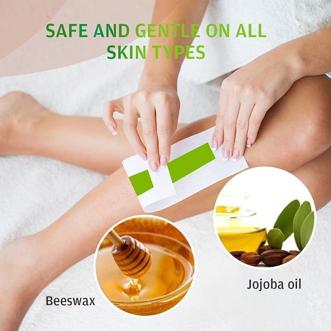 Wax Strips for Hair Removal: 80 Waxing Strips - Hair Removal Wax - Brazilian Wax Kit for Women - At Home Waxing Kit for Women - Body Legs Arms Chest Back Bikini - Bikini Hair Removal - 3 Sizes-Velvo Beauty