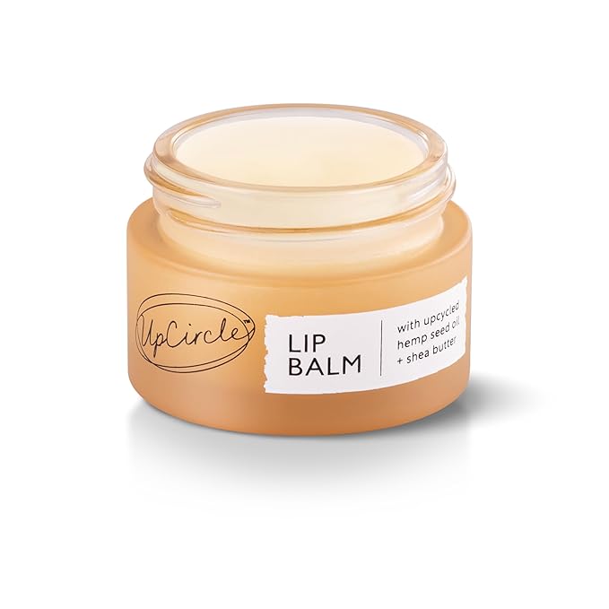 UpCircle Lip Balm with Hemp Seed Oil + Shea Butter 15ml – Hydrating + Plumping – Rosehip + Grapefruit Oil To Soothe Dry Lips - Natural, Vegan + Cruelty-Free-Velvo Beauty
