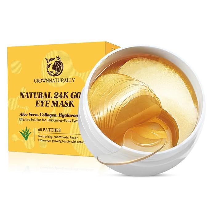 Under Eye Patches with Aloe Vera Natural for Dark Circles and Puffiness, Hyaluronic Acid Eye Mask 60 Pieces Moisturizing Skin Care for Anti-Wrinkle-Velvo Beauty