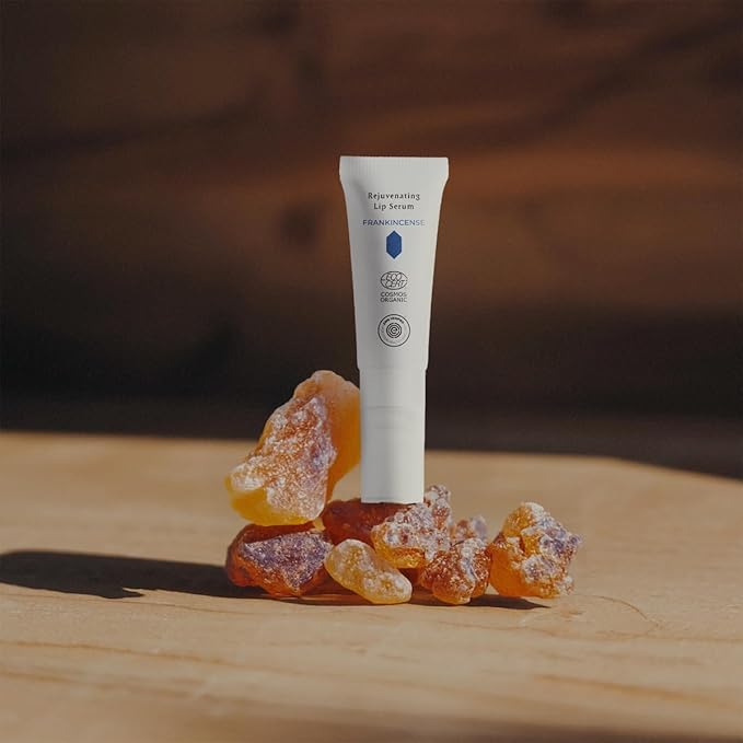INNA Organic Lip Serum, Moisturizing, Fine Line Care & 100% Vegan, EWG & COSMOS Certified | Frankincense Essential Oils Infused Skin Care | Luxury Clean Beauty-Velvo Beauty